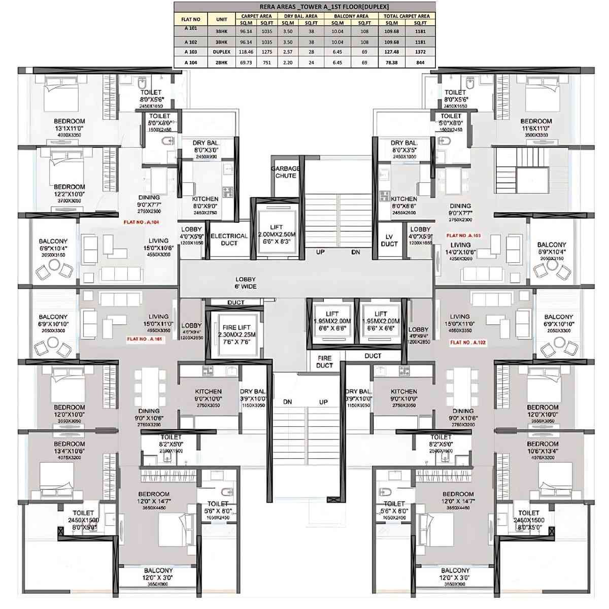 Holystico-Astrana-Floor-Plan-Tower-A-B-Auriga-Duplex